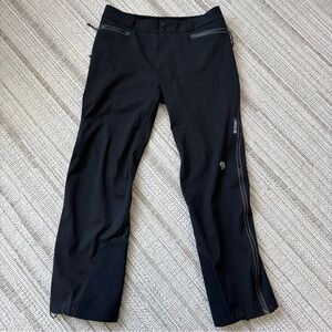 Mountain Hardwear Synchro Pant - Men's Size Large Black Full Side Zippers Pocket